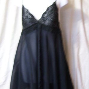 Victoria's Secret Sexy Sexy Black Nightgown Size Small NWOT
